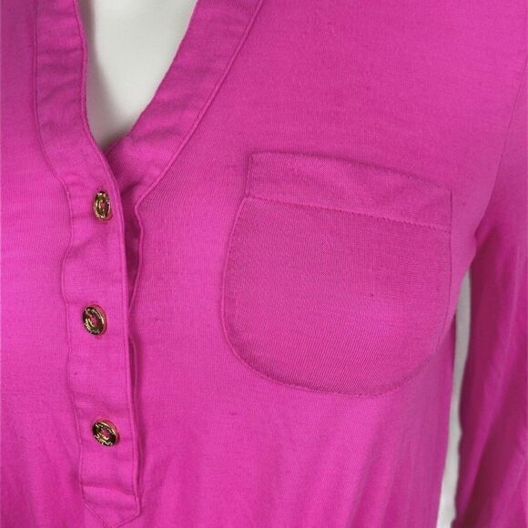 Lilly Pulitzer Pink Beckett Shirt Dress XS Jersey - Picture 6 of 12